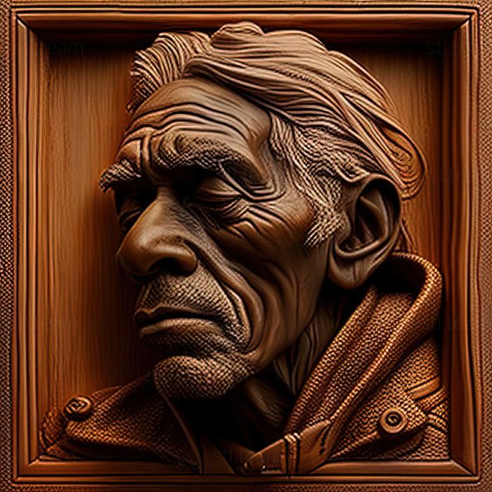3D модель Джонні Макферсон, американський художник (STL)